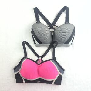 Victoria's Secret Sports Bras (2) HIgh Impact Incredible Underwire Size 36D